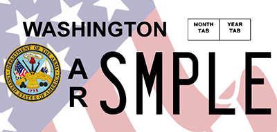 Army Sample License Plate design