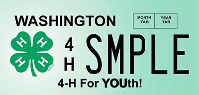 4-H license plate