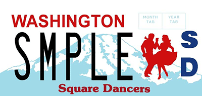 Square Dancer license plates